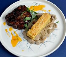 Свинина глазированная с гратеном