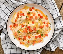 Равиоли с курицей и томатами