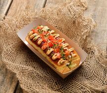 Бриошь с ветчиной и перечным сыром