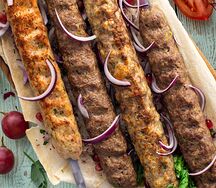 Кебаб из курицы с шампиньонами