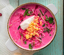 Холодный свекольный борщ