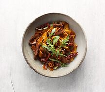 Паппарделле с телятиной