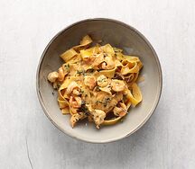 Паппарделле с креветками