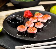 Запеченный с тигровой креветкой