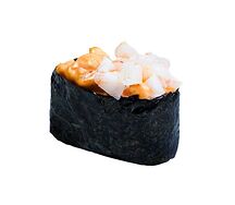 Острый гункан с креветкой