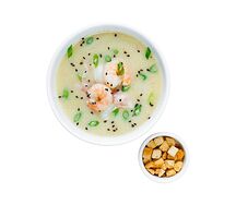 Сливочный суп с морепродуктами
