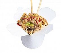 Удон в грибном соусе