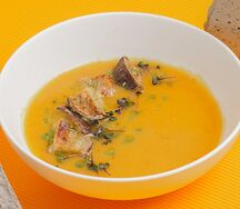 Суп тыквенный с баклажаном