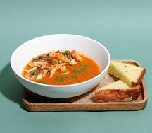 Суп томатный с морепродуктами