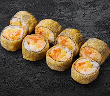 Ролл с лососем темпура