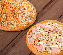 Пицца Маргарита и Пицца Прошутто Фунги