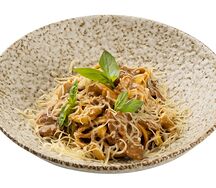 Паста с уткой и сыром горгонзола