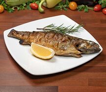 Форель на углях