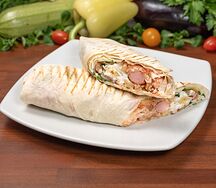 Хот-дог в лаваше двойной