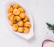 Пельмени жареные