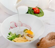Окрошка с индейкой