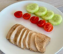 Детская курочка с овощами