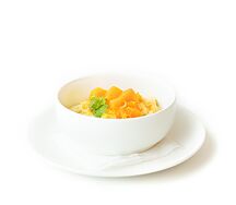 Пшенная каша с медовой тыквой