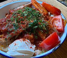 Искандер-кебаб с курицей