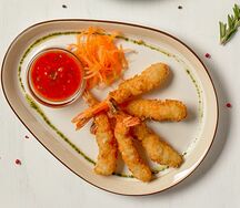 Тигровые креветки в панировке