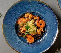 Спагетти Нери с морепродуктами