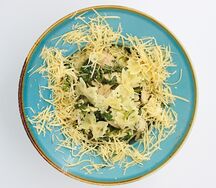 Паста с курицей и шпинатом