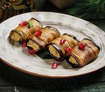 Рулетики из баклажанов