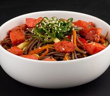 Лапша Гречневая с лососем