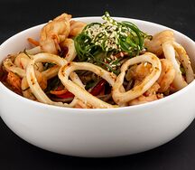 Лапша гречневая с морепродуктами