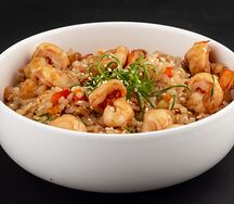 Рис Тяхан с креветками