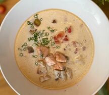 Норвежская сливочная рыбная похлебка