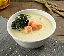 Суп сливочный с лососем