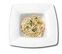 Паста с шампиньонами