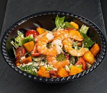 Цезарь с креветками гриль