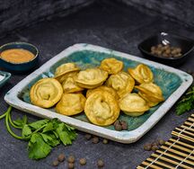 Пельмени жареные с телятиной