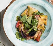 Салат с баклажаном