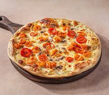 Пицца с креветками Кимчи