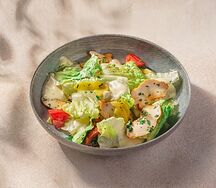 Салат c копченым цыпленком и персиком