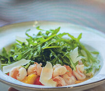 Салат с креветками