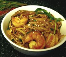 Устричная паста с креветками