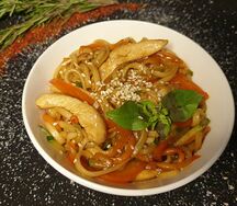 Устричная паста с курицей