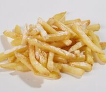  Картофель фри с луком и чесноком 
