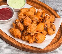 Новозеландские мидии с соусами