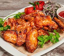 Крылышки куриные на мангале