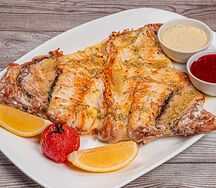 Морской окунь на гриле