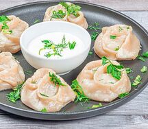 Манты с бараниной