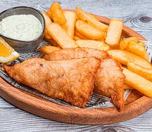 Фиш & Чипс с филе морского окуня