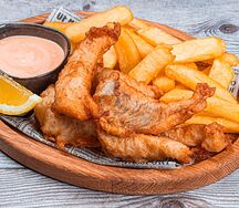 Фиш & чипс Филе судака острое