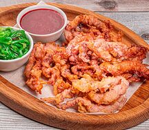 Кальмар щупальца с соусами