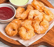 Креветки королевские с соусами